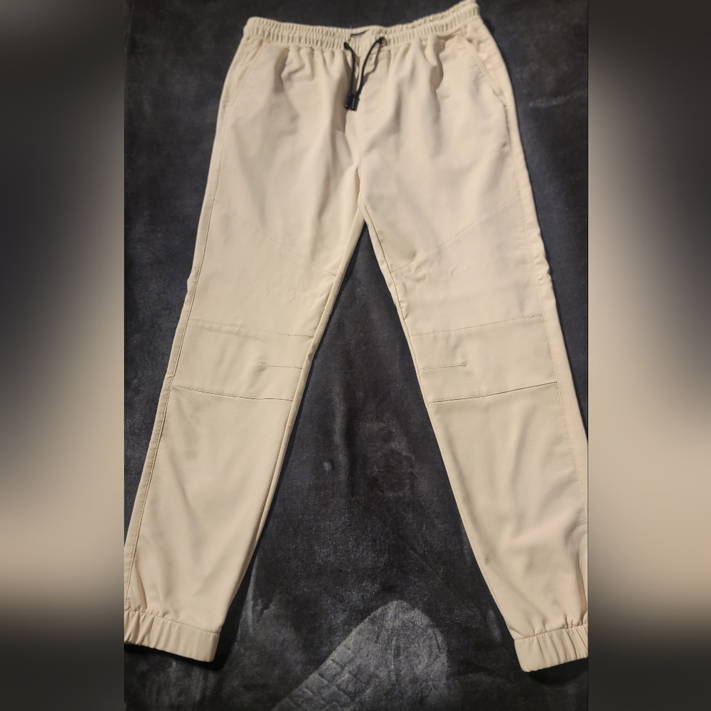 Men's Beige Casual Pants